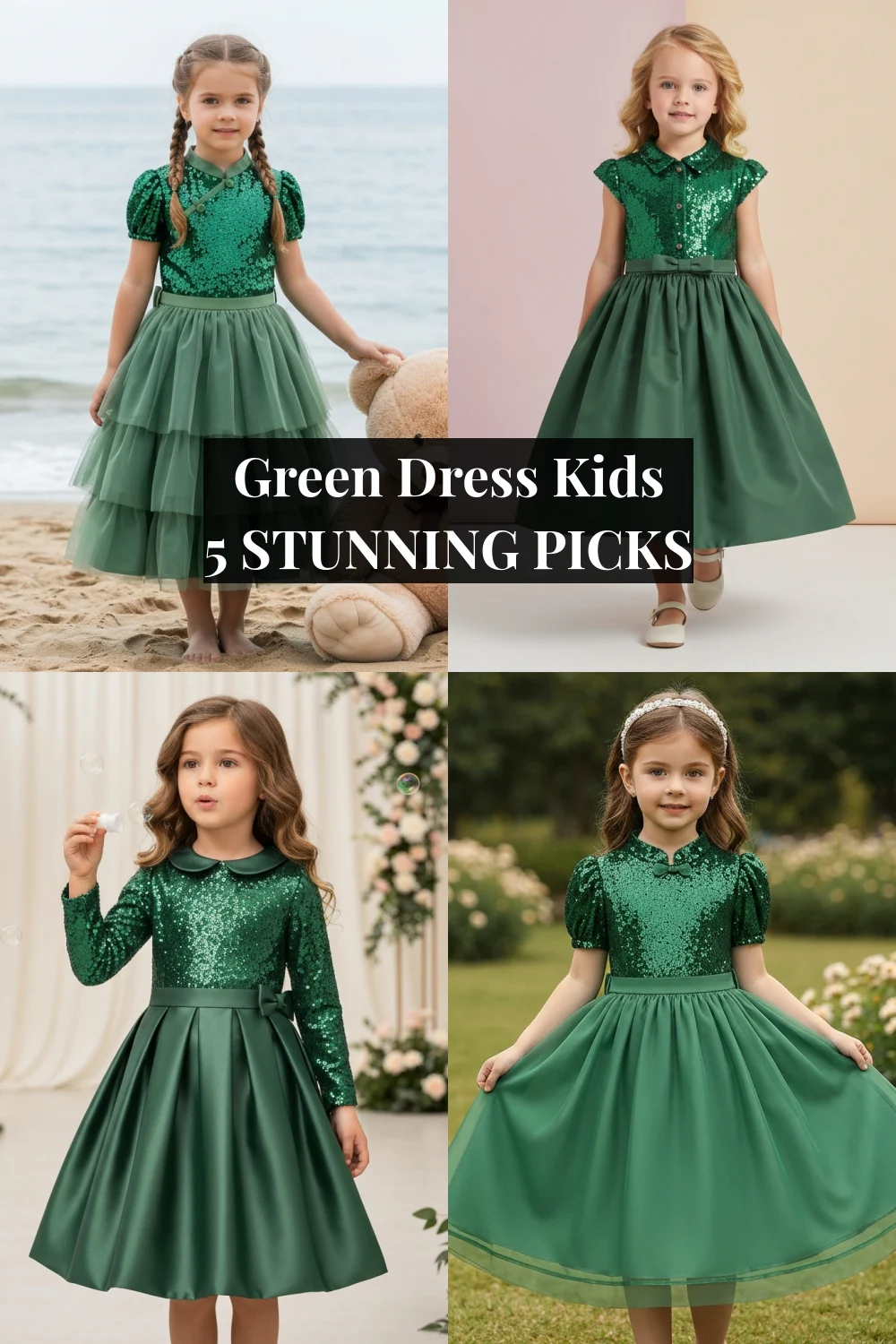 Green Dress Kids