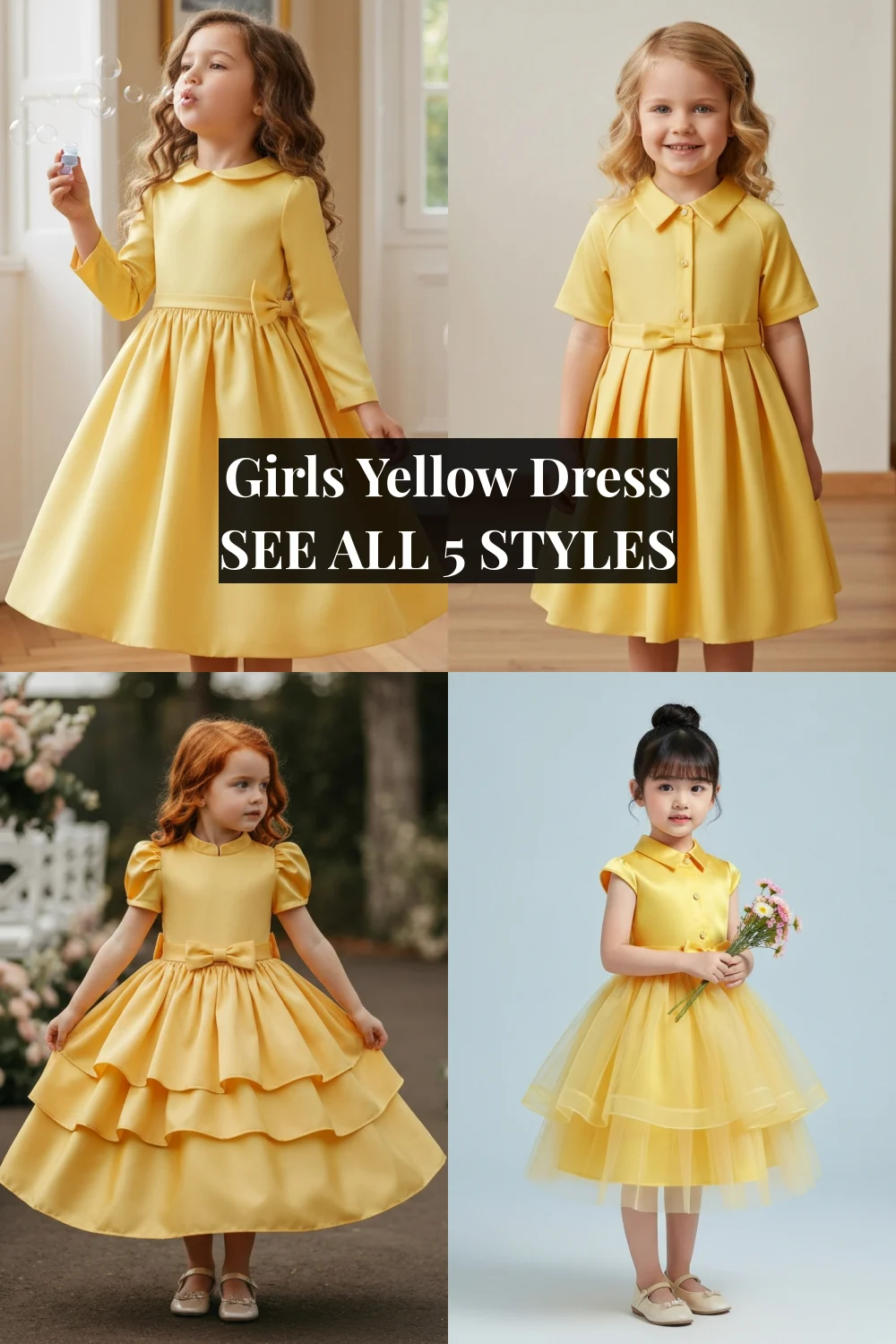 Girls Yellow Dress