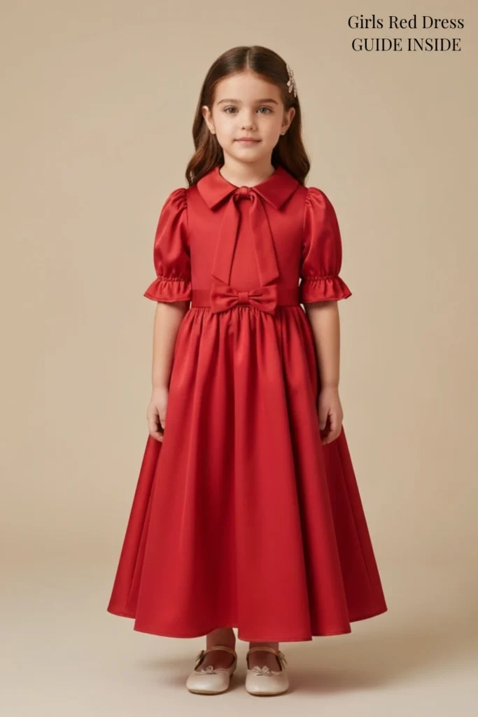 Girls Red Dress