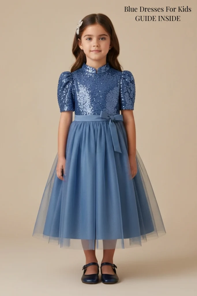 Blue Dresses For Kids