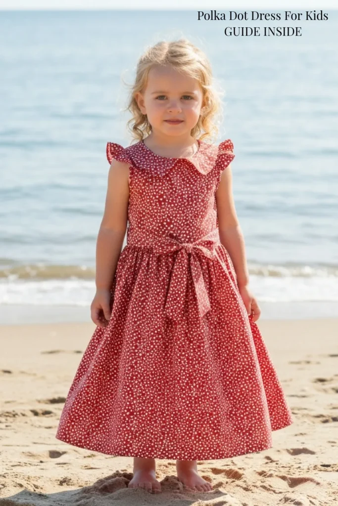 Polka Dot Dress For Kids