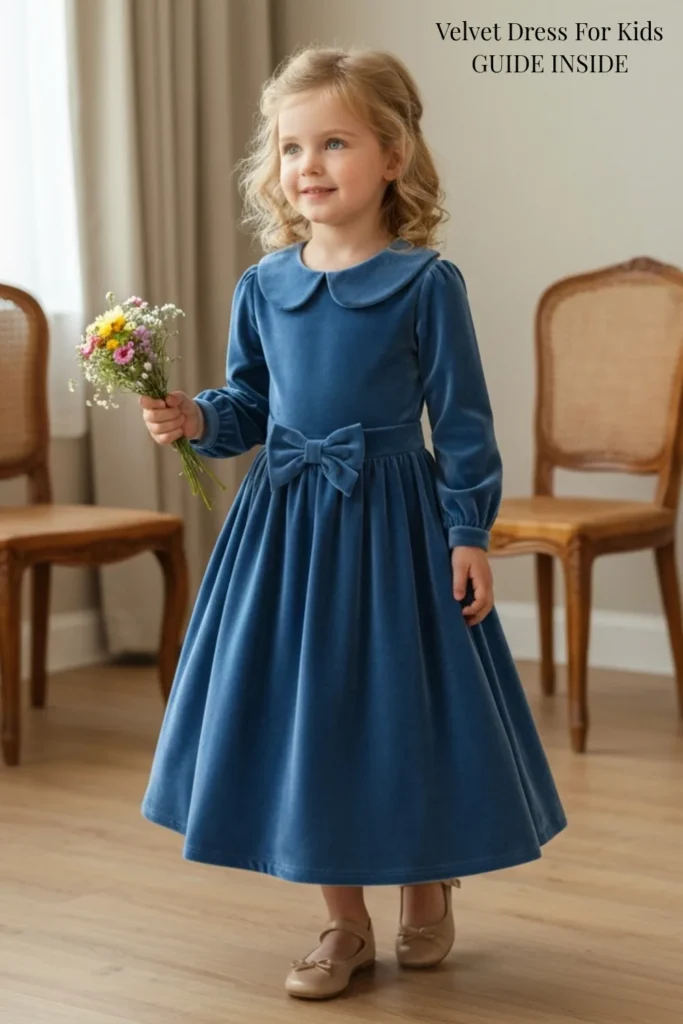 Velvet Dress For Kids