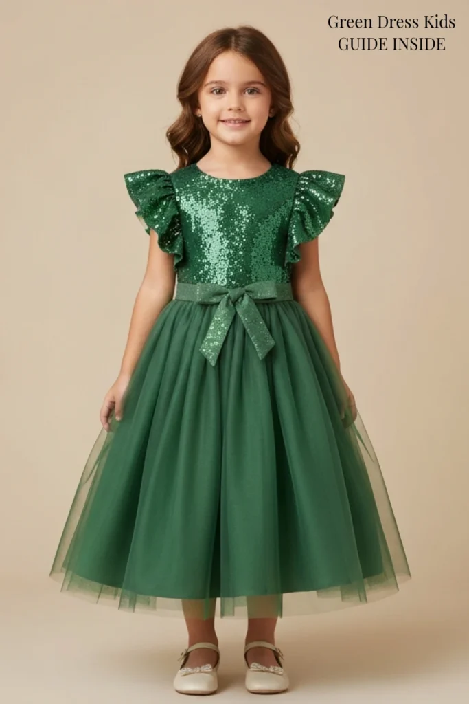 Green Dress Kids