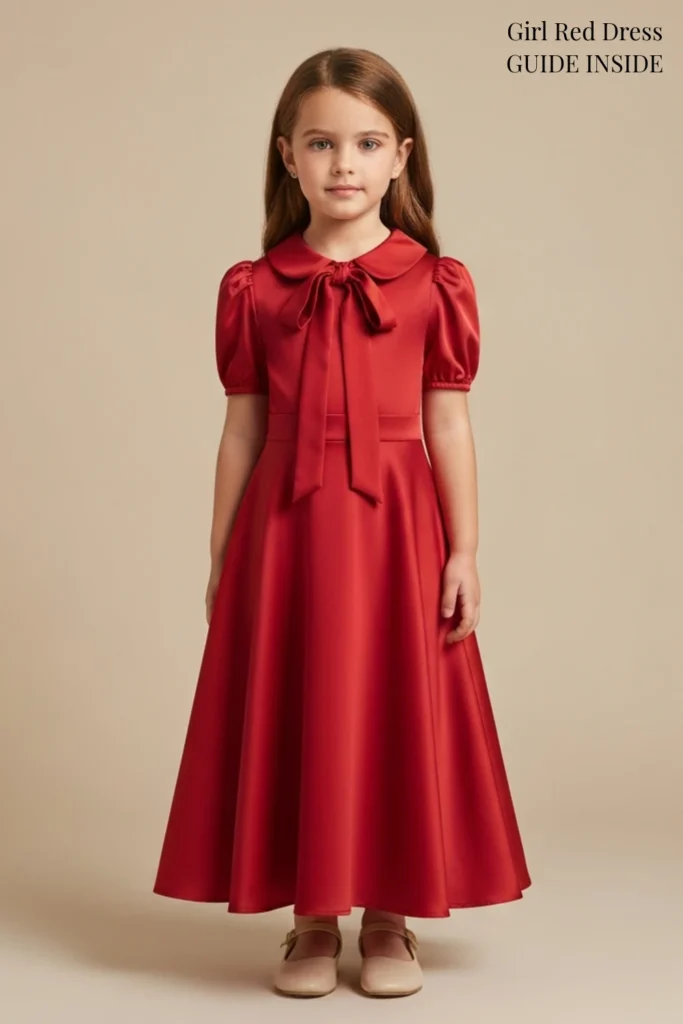 Girl Red Dress