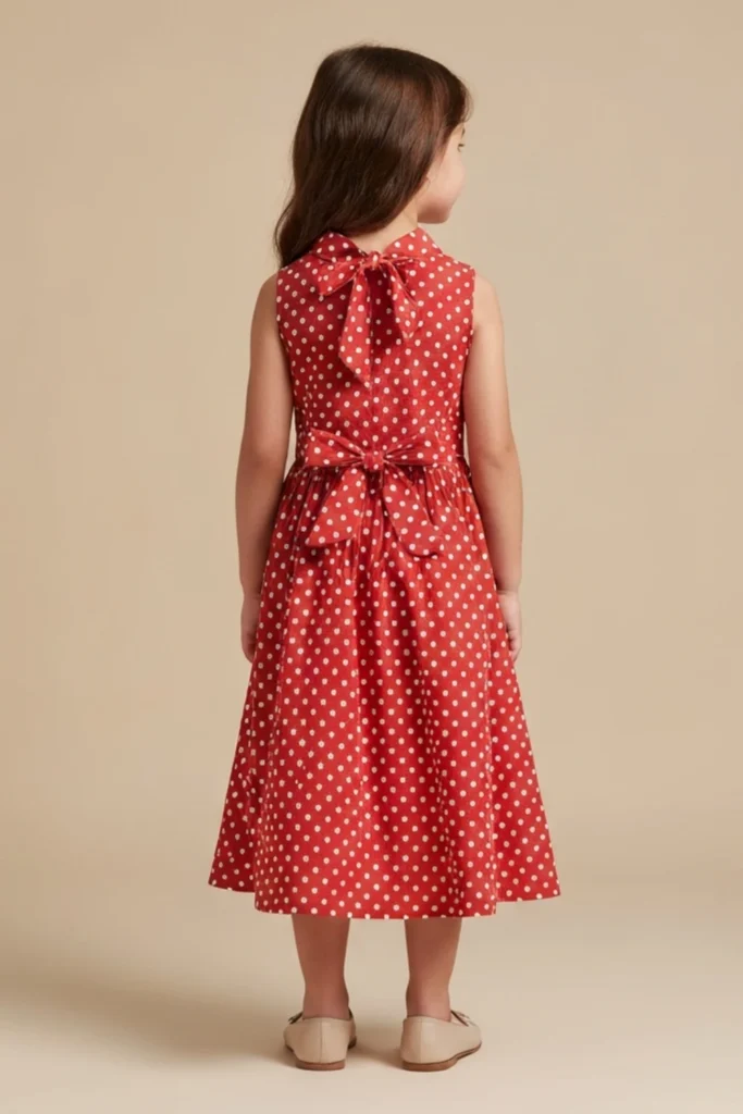 Polka Dot Dress For Kids