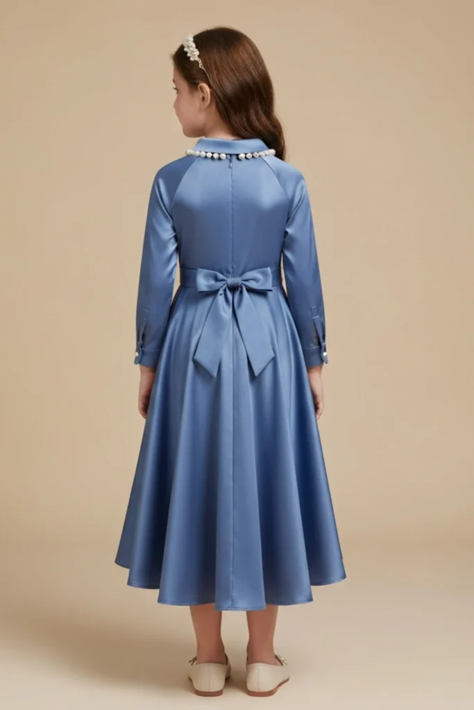 Navy Blue Dress For Kids