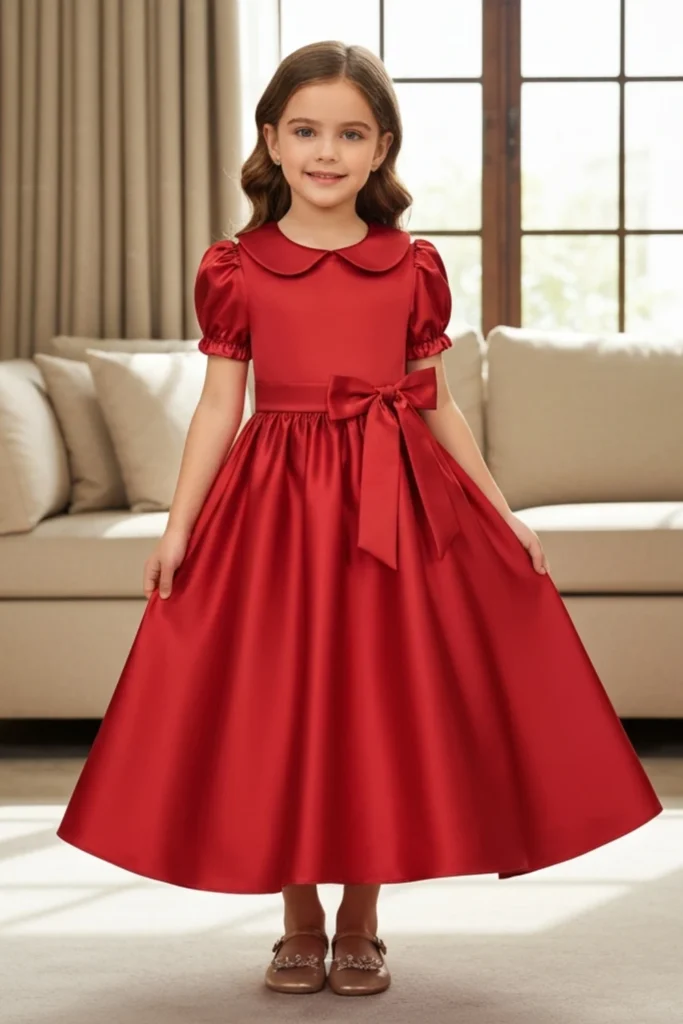 Girls Red Dress