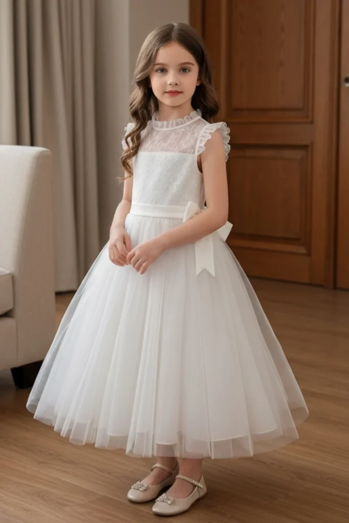 Toddler White Dress