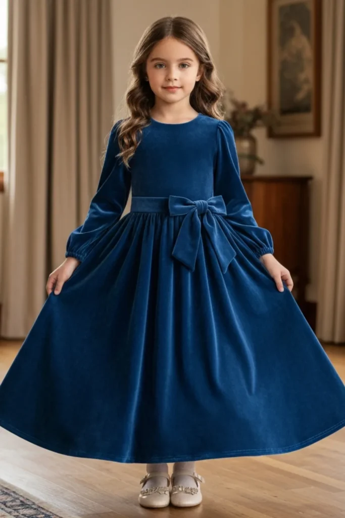 Velvet Dress For Kids