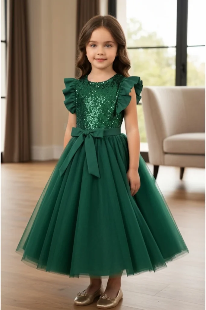 Green Dress Kids