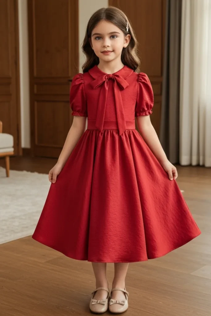 Girl Red Dress