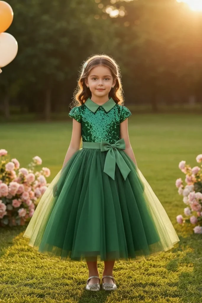 Green Toddler Dress