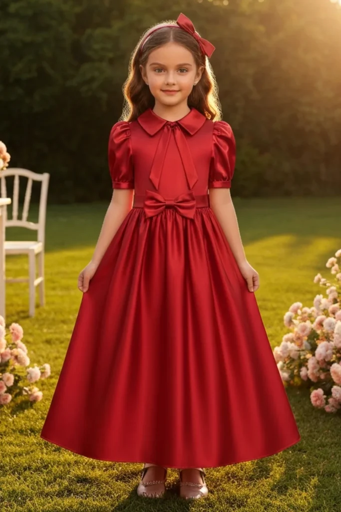 Girls Red Dress