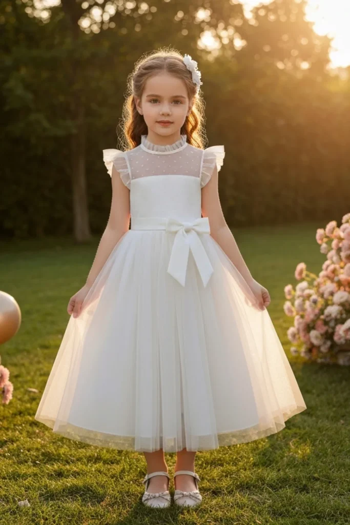 Toddler White Dress