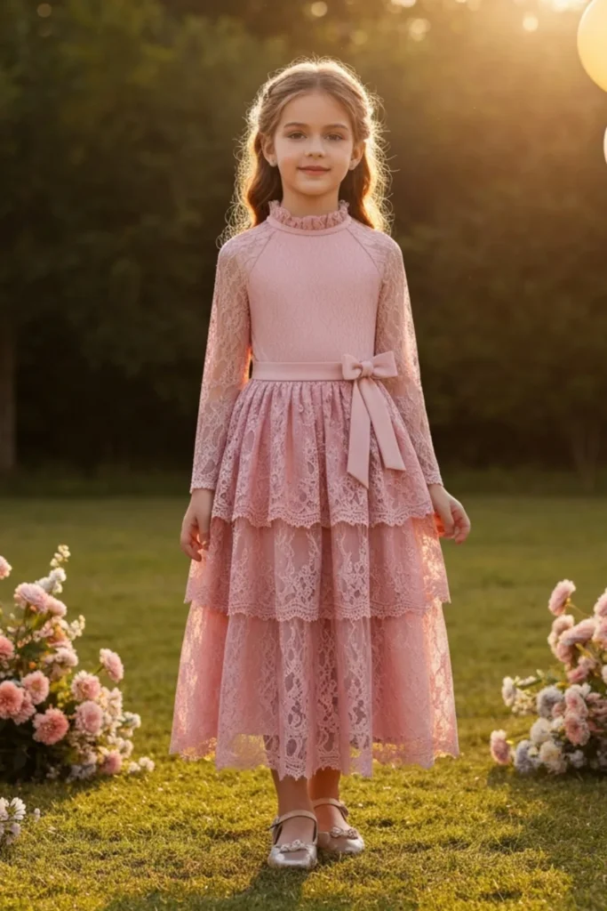 Lace Dress For Kids