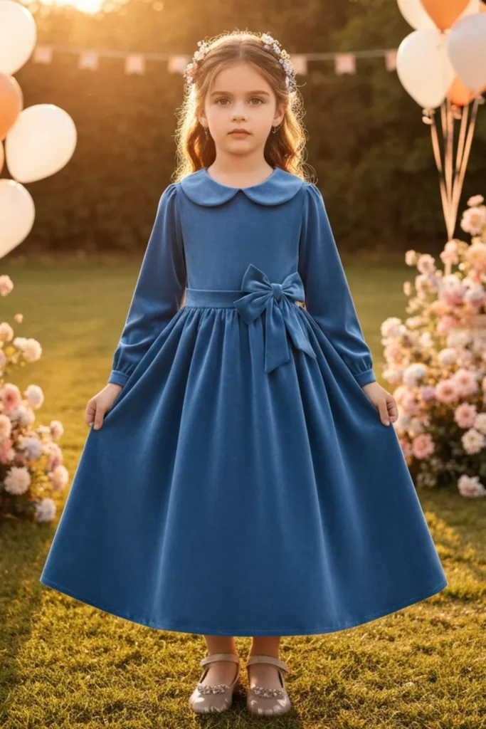 Velvet Dress For Kids