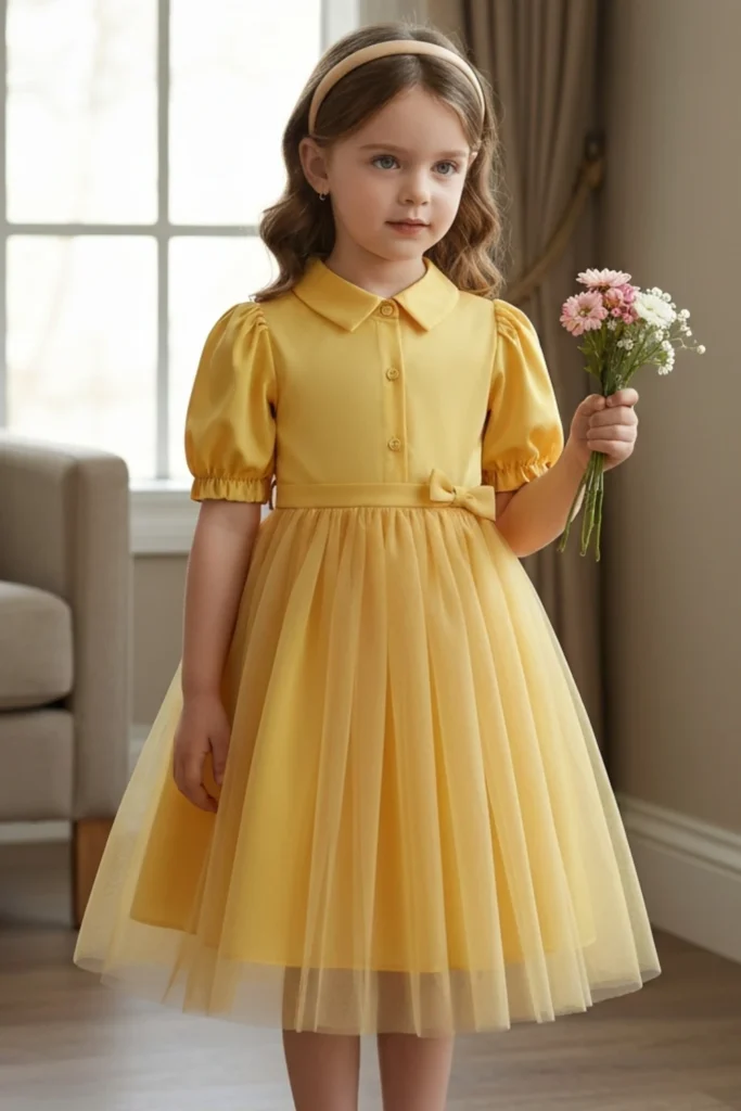Kids Yellow Dress