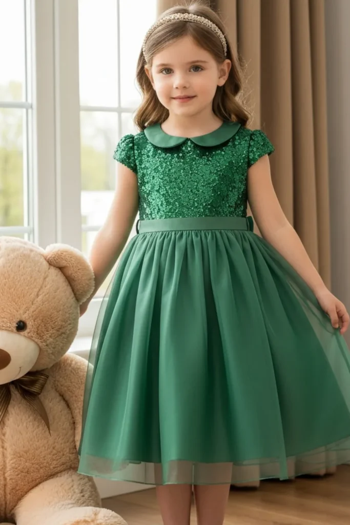 Green Dresses For Kids