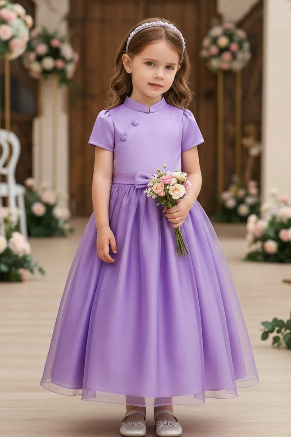 Purple Dress For Kids