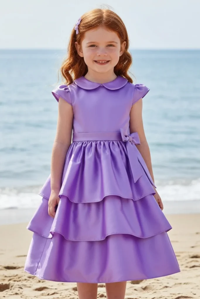 Purple Dress For Kids