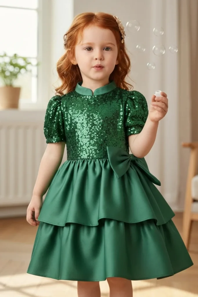 Green Dresses For Kids