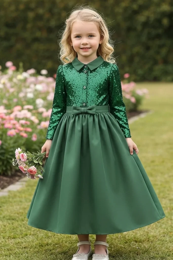 Green Dresses For Kids