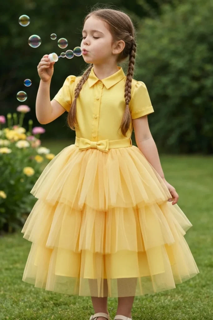 Kids Yellow Dress