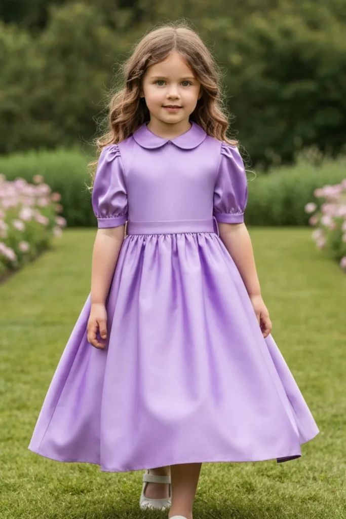 Purple Dress For Kids