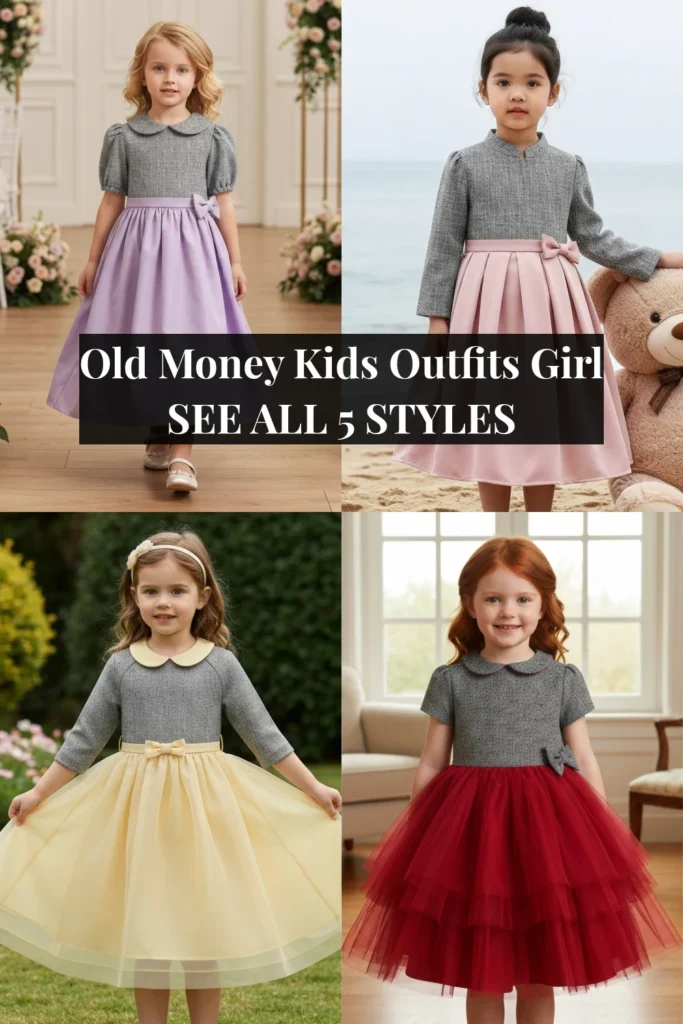 Old Money Kids Outfits Girl