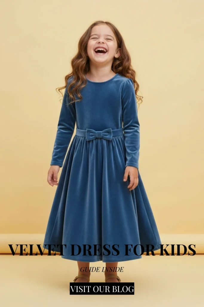 Velvet Dress For Kids