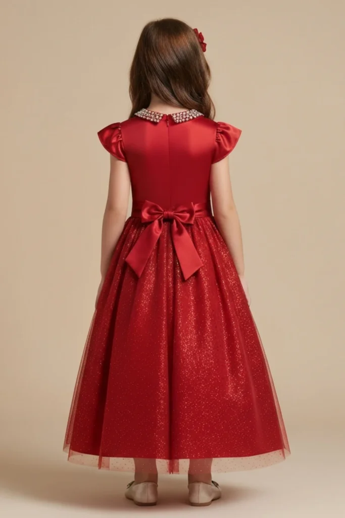 Cute Red Dress For Kids