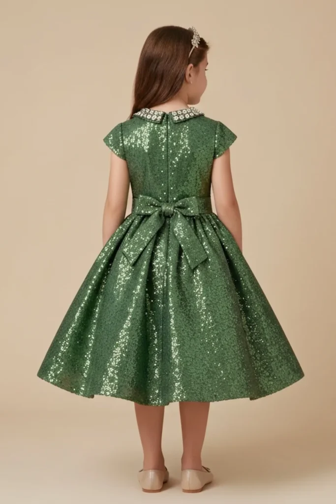 Girl Green Dress